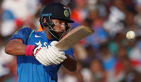 Return shot: Yuvraj Singh scored 150 runs in his comeback match against England in Cuttack on January 19 The king of comebacks